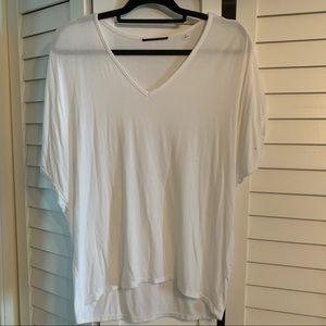 Tahari white v-neck